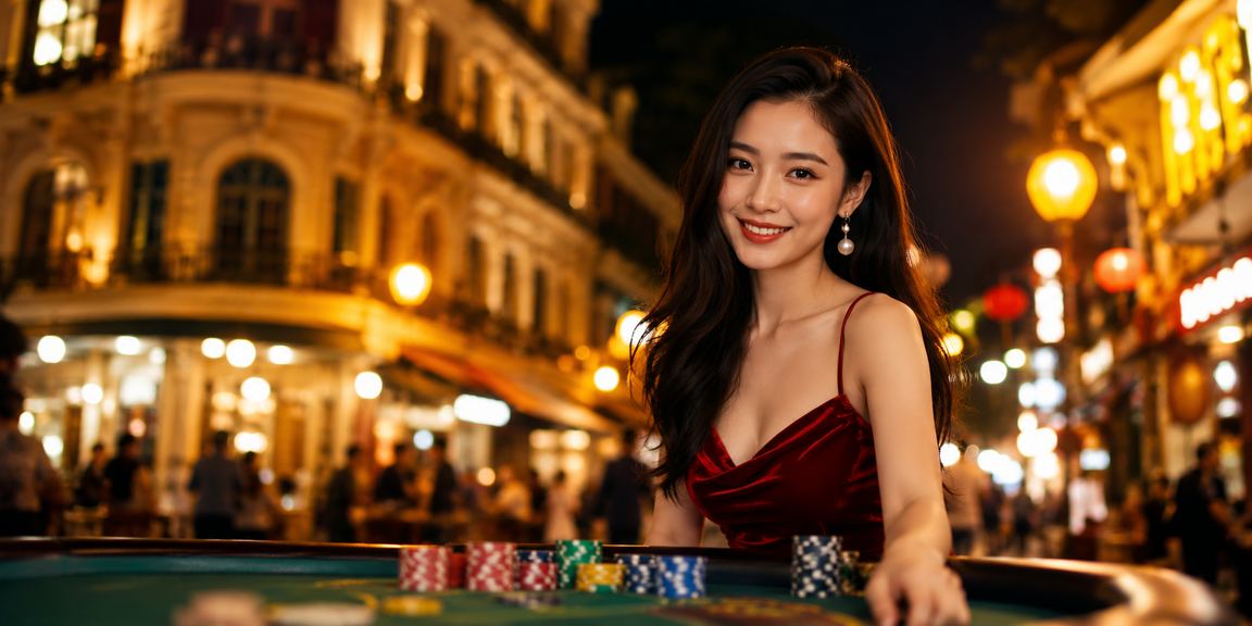 Không gian cá cược và casino tại chợ đêm Hà Nội về đêm, người dùng h24 trải nghiệm giải trí