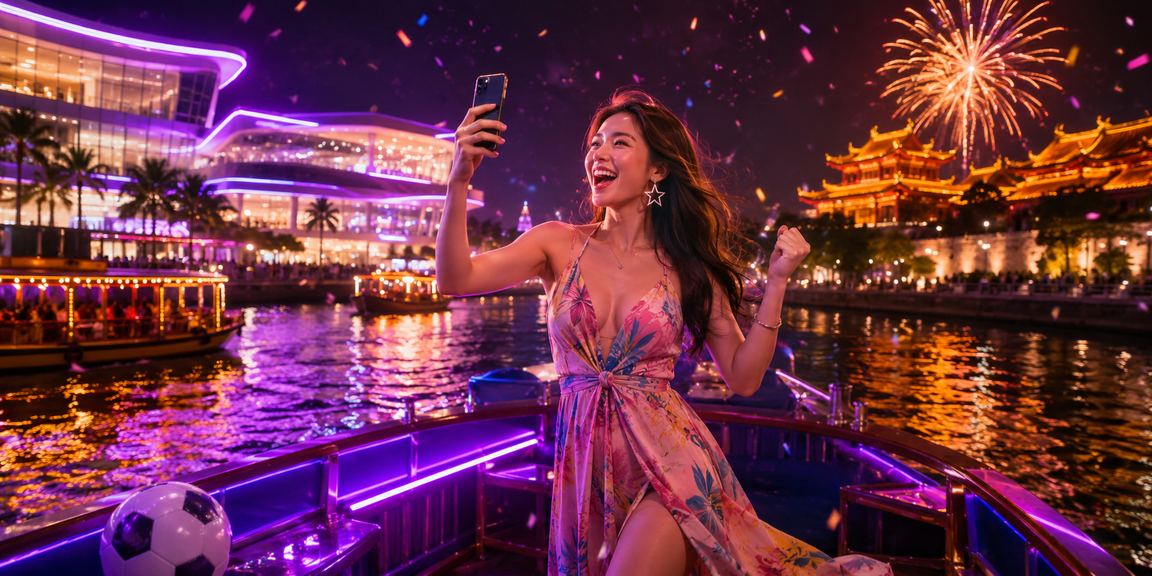Không khí đêm neon tại Huế với người dùng kiểm tra giao dịch thanh toán và đặt cược thể thao trực tuyến
